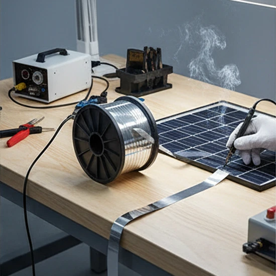High-Strength Tin Coated Black Busbar Ribbon for Solar Applications