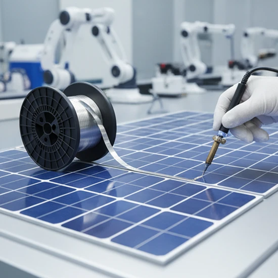 High-Performance Solar Ribbon Wire with Lightweight Stranded Copper