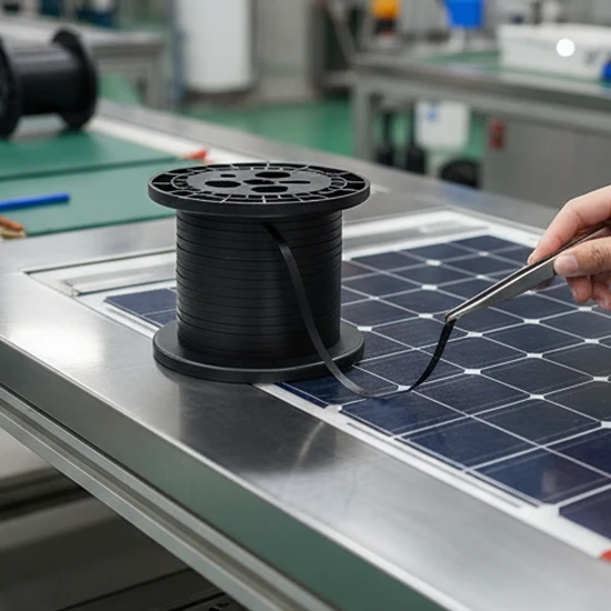 Versatile Black PV Ribbon for Custom Flexible Tinned Copper Applications
