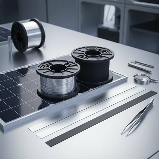 Lightweight Tinned Copper Wire - Exceptional Black Busbar Ribbon Wire