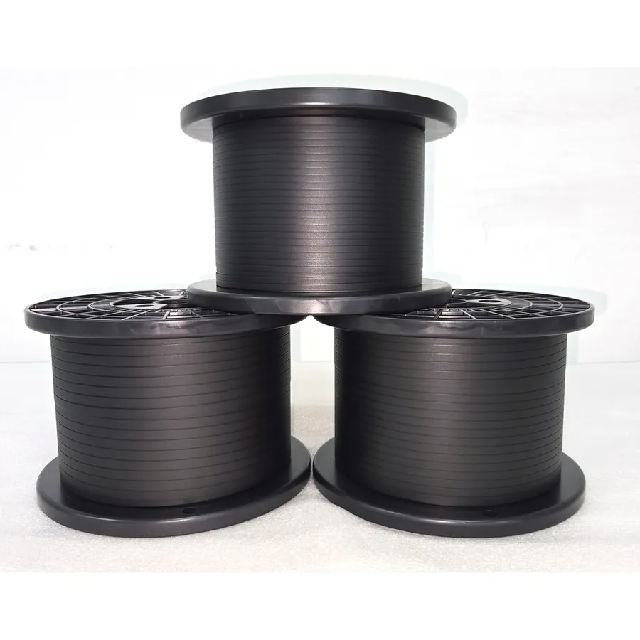 Bendable Black Busbar Photovoltaic Tin Plated Ribbons for Green Corridor Stations