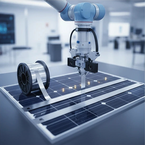 Lightweight Black Busbar Wire - Advanced Tinned Copper for Solar Panels