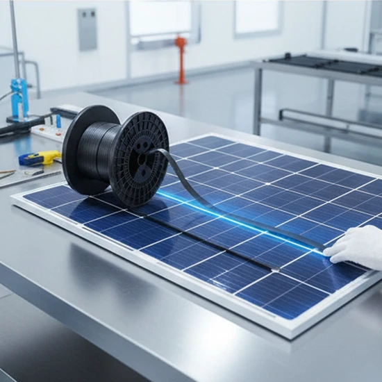 Durable Tinned Photovoltaic Copper Ribbons for Black Energy Solutions