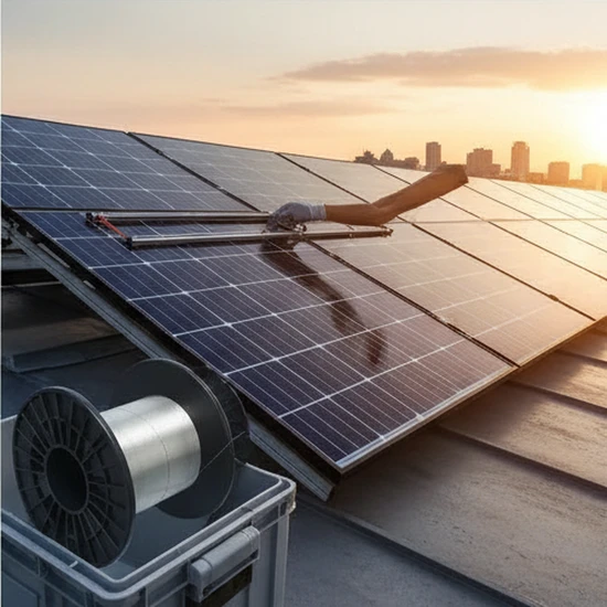 Flexible Black Busbar Ribbon for Easy Solar Panel Assembly