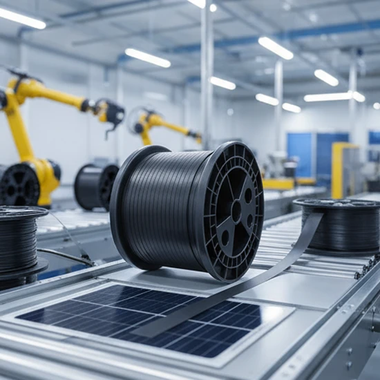 Durable Black PV Ribbon for Enhanced Photovoltaic Energy Systems