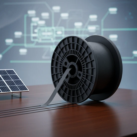 Versatile Black Busbar Ribbon for Tinned Copper Solar Panels