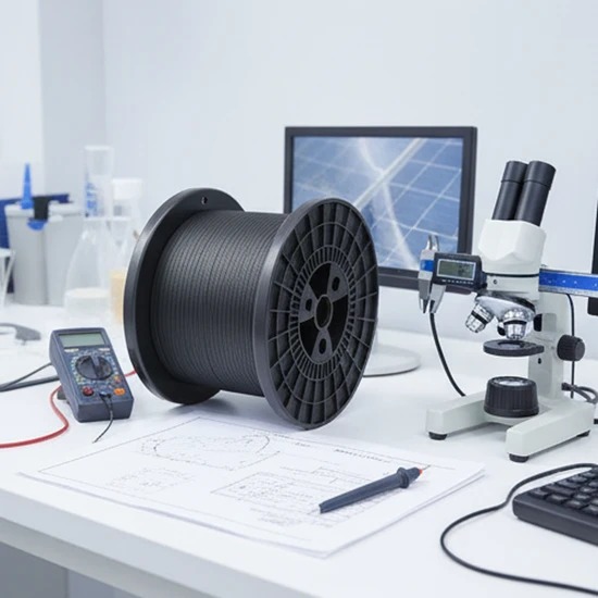 Perfect Solar Wire - Versatile Black Busbar Ribbon for Energy Systems