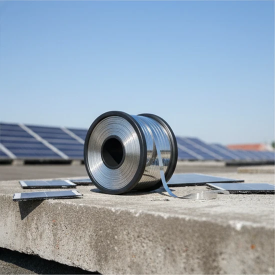 Heavy-Duty Black PV Ribbon for Long-Lasting Solar Monitoring