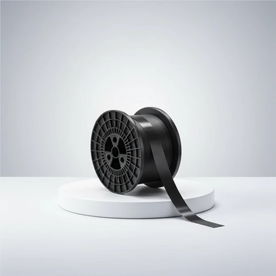 Robust Black Busbar Ribbon for Tinned Copper Solar Installations